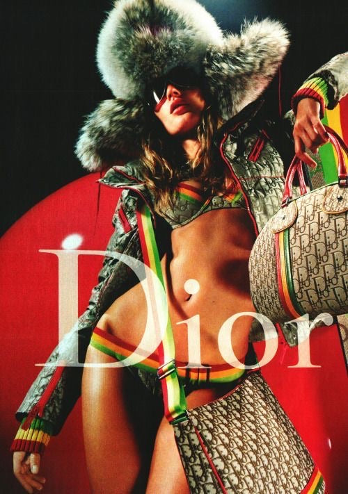 S/S 2004 “Dior Love” Camouflage Rasta Tank Top