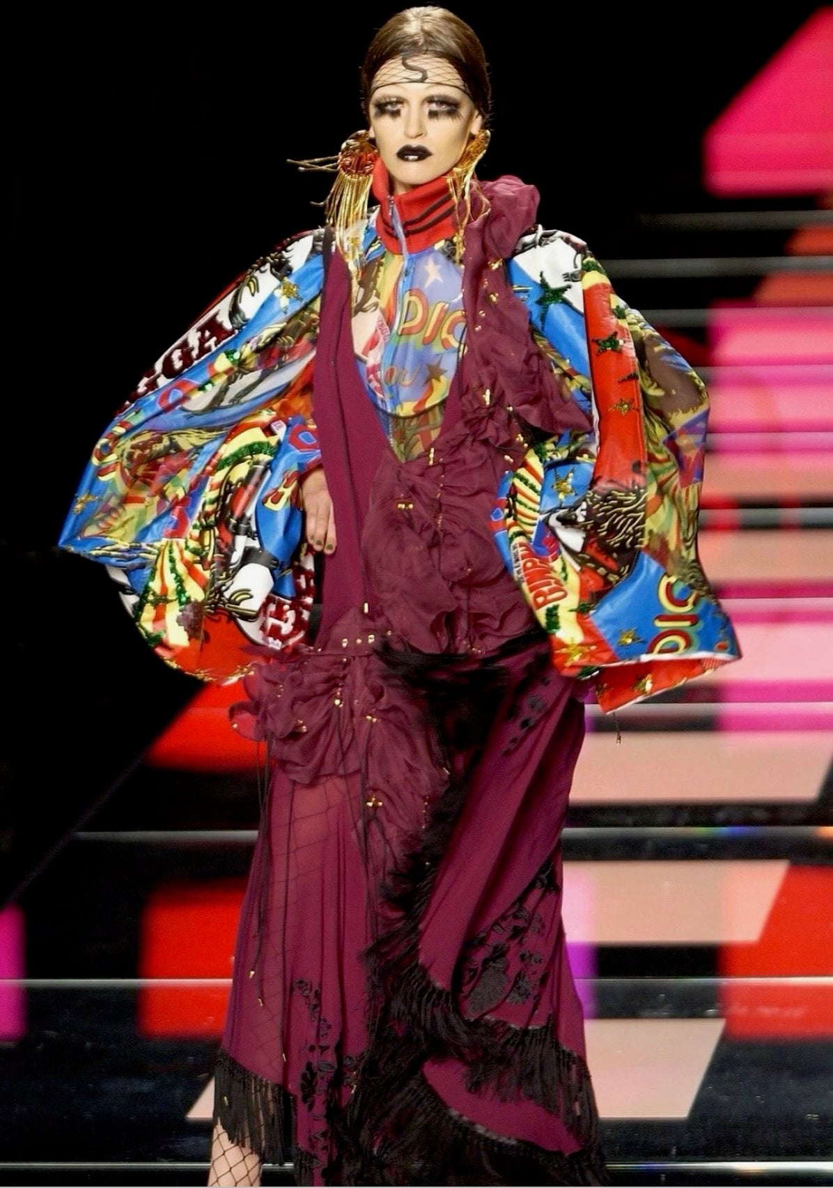 S/S 2004 Multicolor “Rasta DiorMania” Graphic Pants