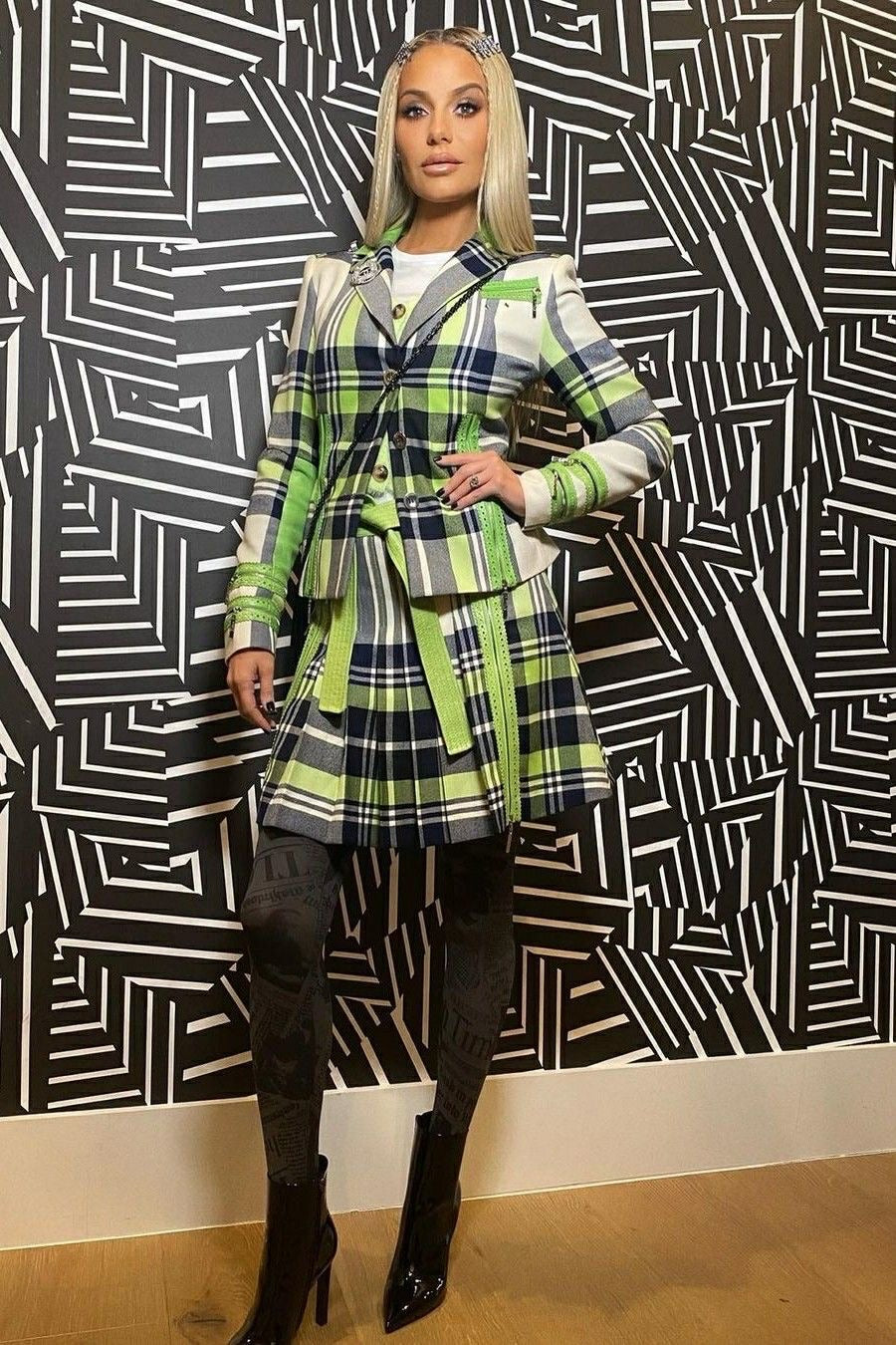 F/W 2004 Green Plaid Skirt