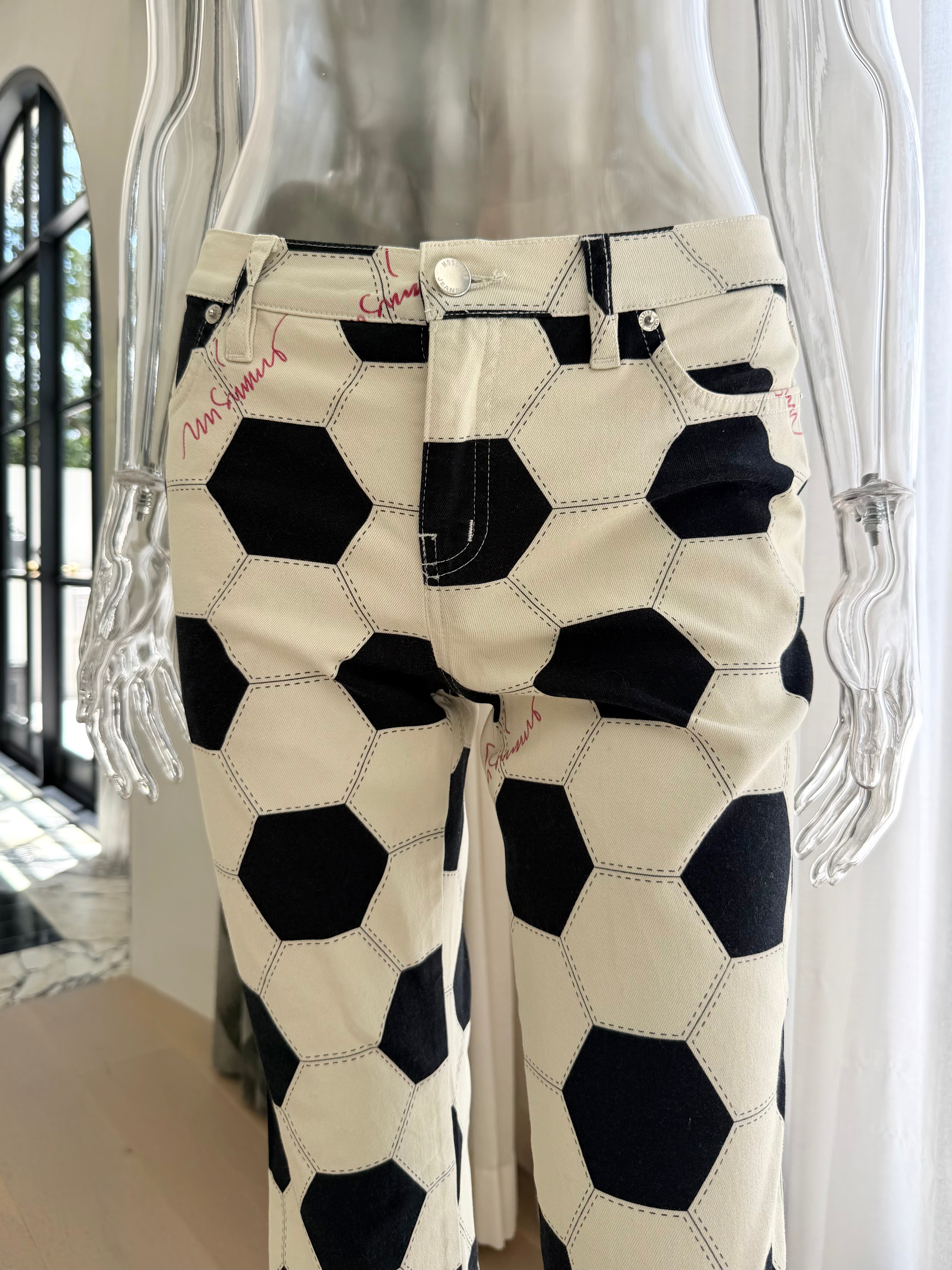 Soccer Ball Print Jeans
