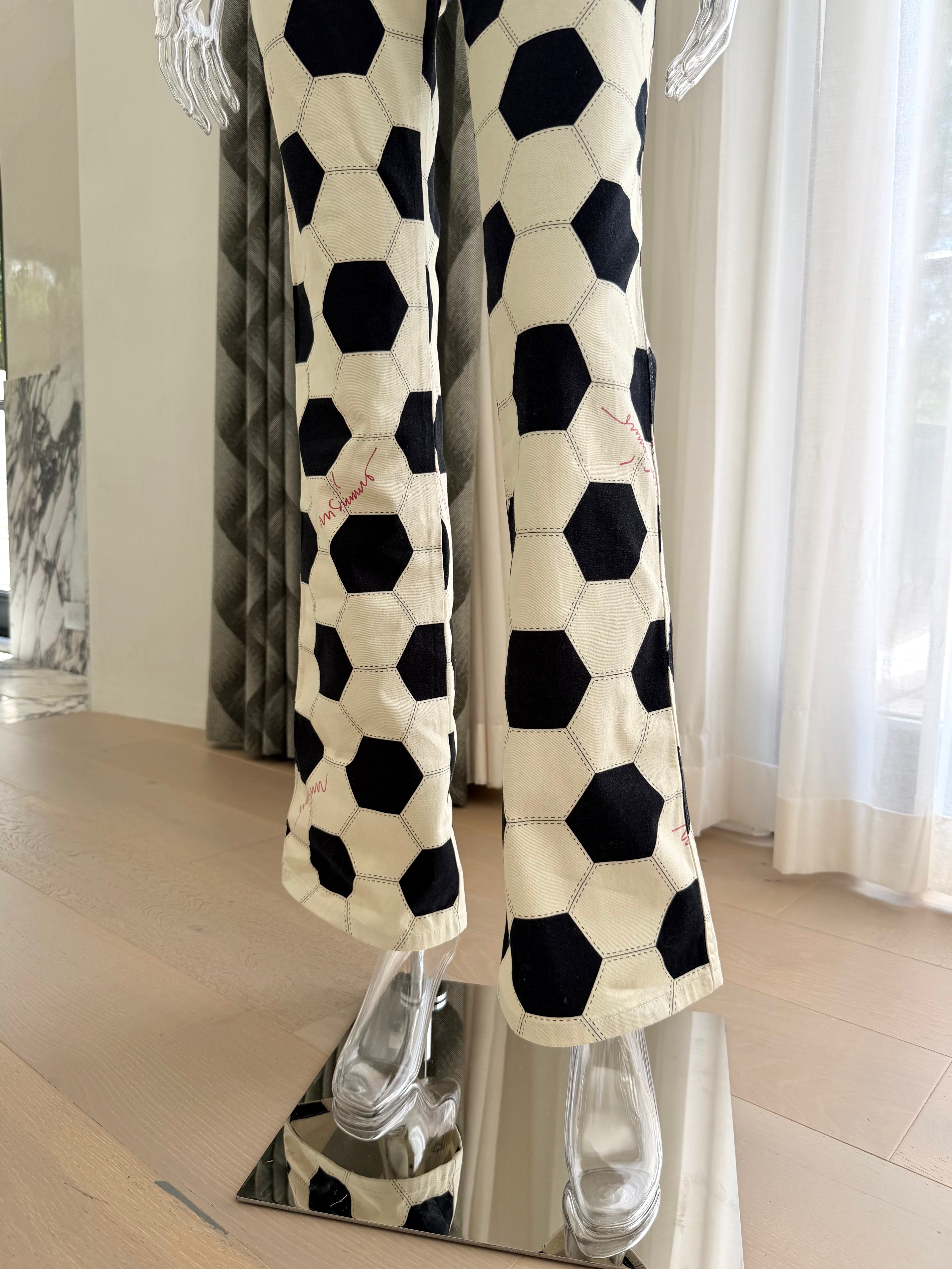 Soccer Ball Print Jeans