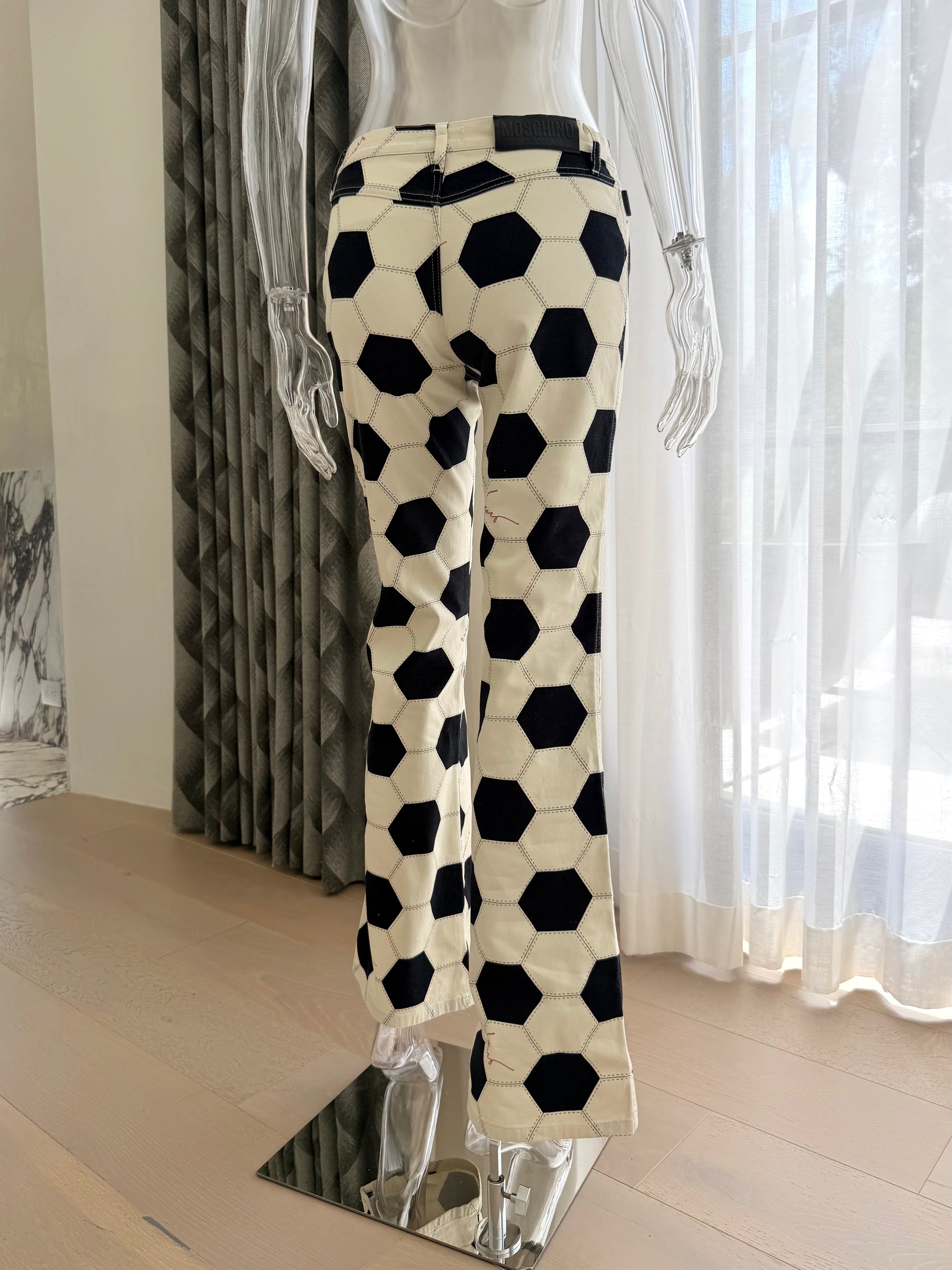Soccer Ball Print Jeans