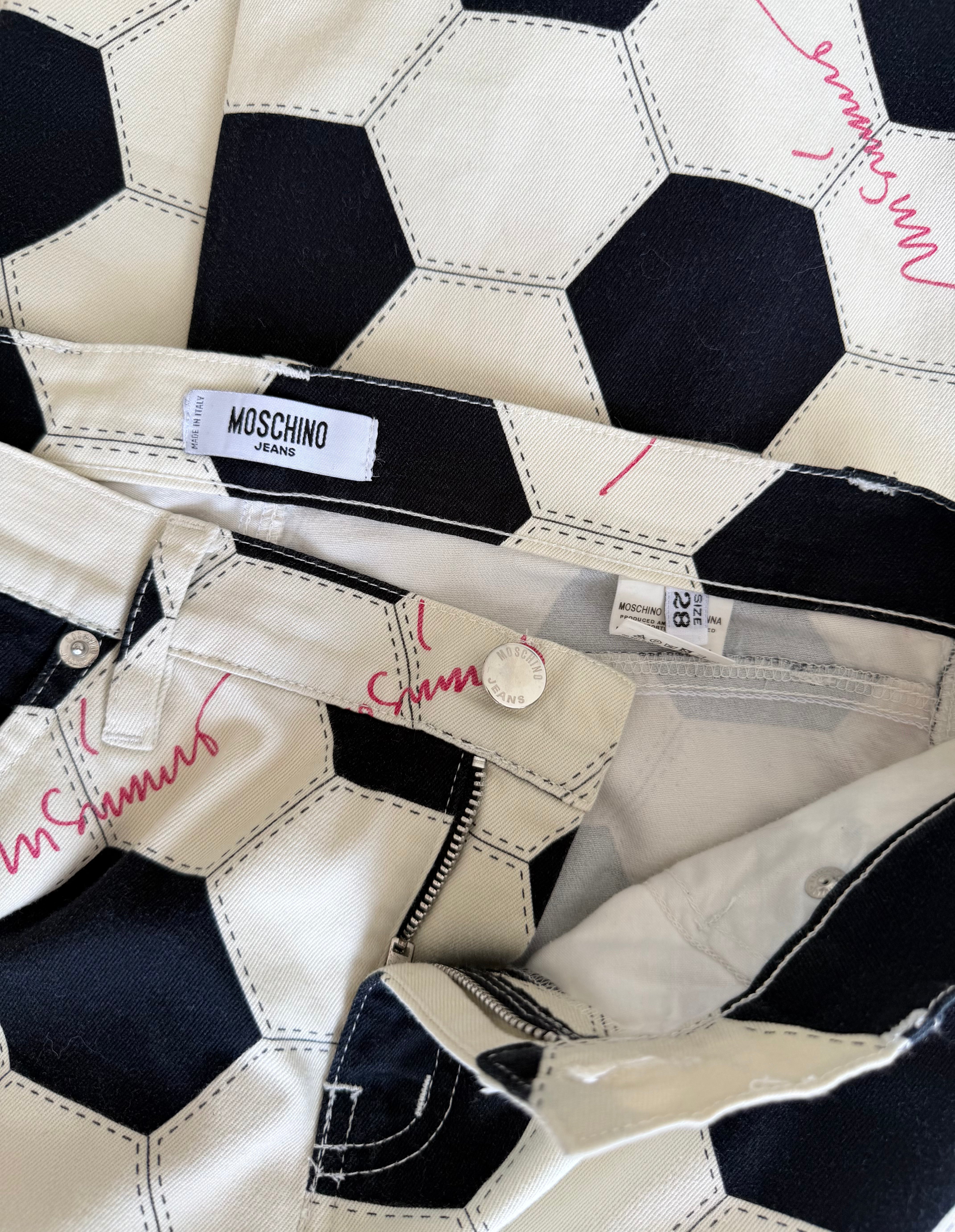Soccer Ball Print Jeans