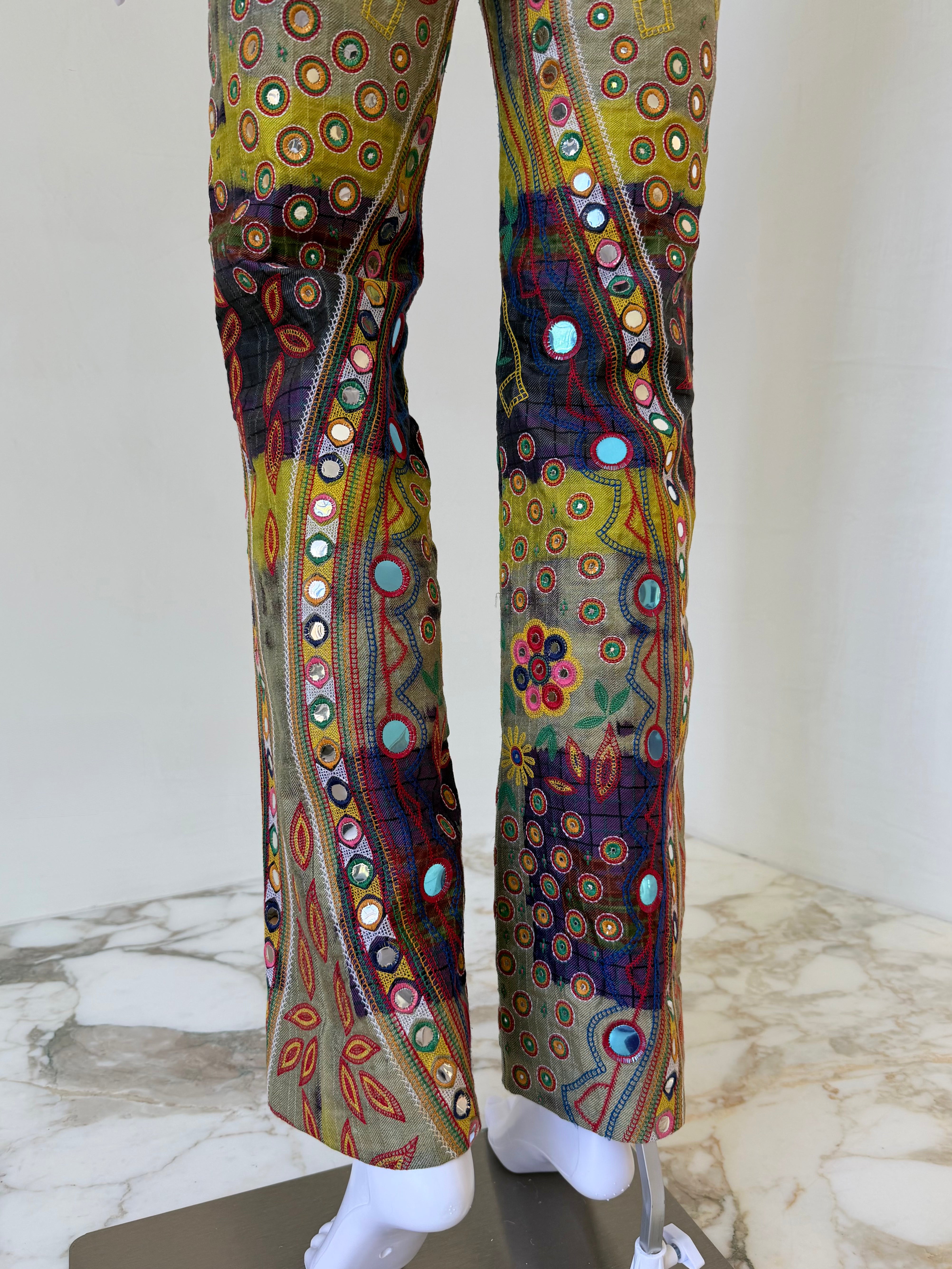 F/W 2001 “Global Raver” Mirrored Patchwork Pants