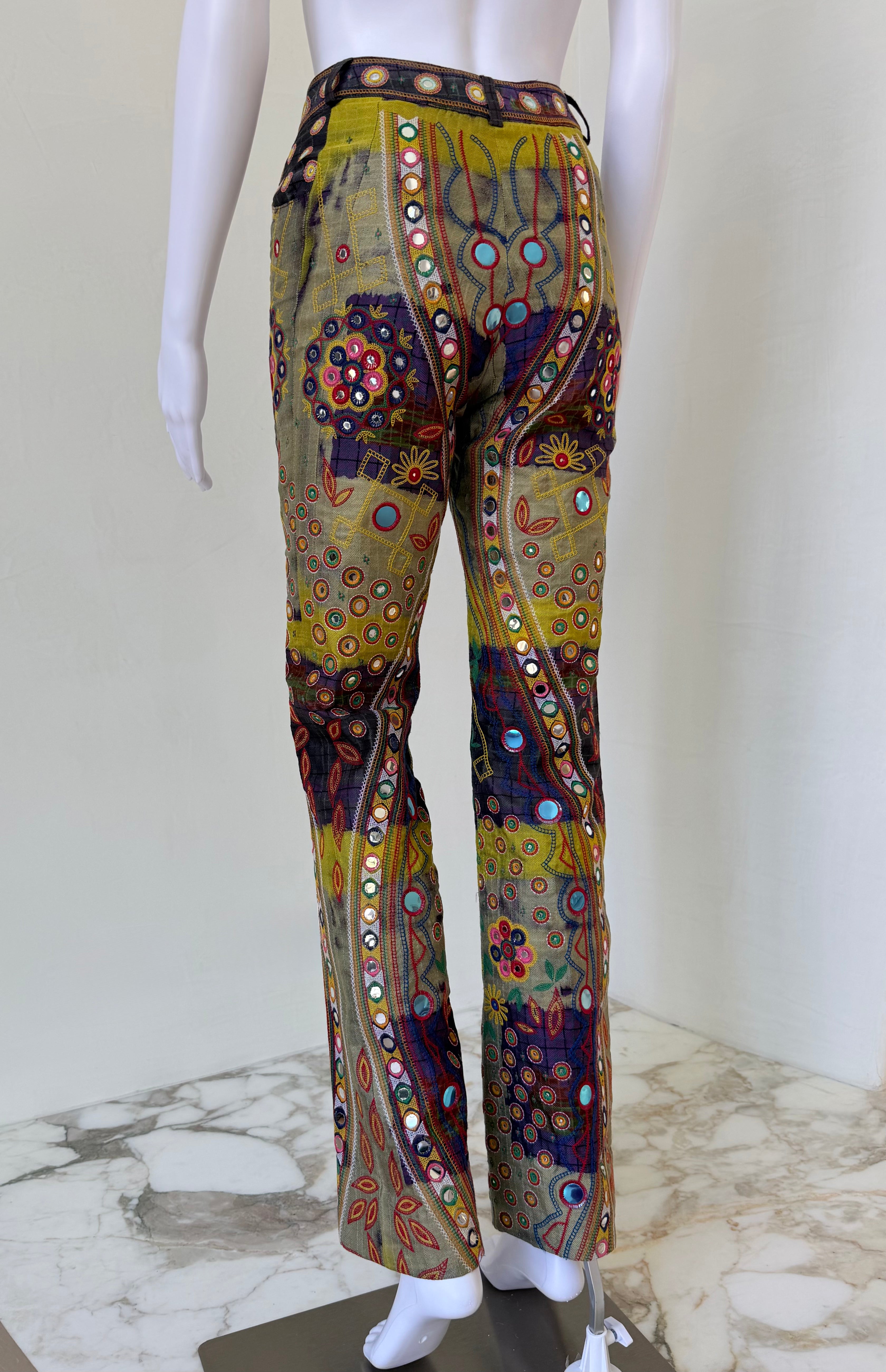 F/W 2001 “Global Raver” Mirrored Patchwork Pants