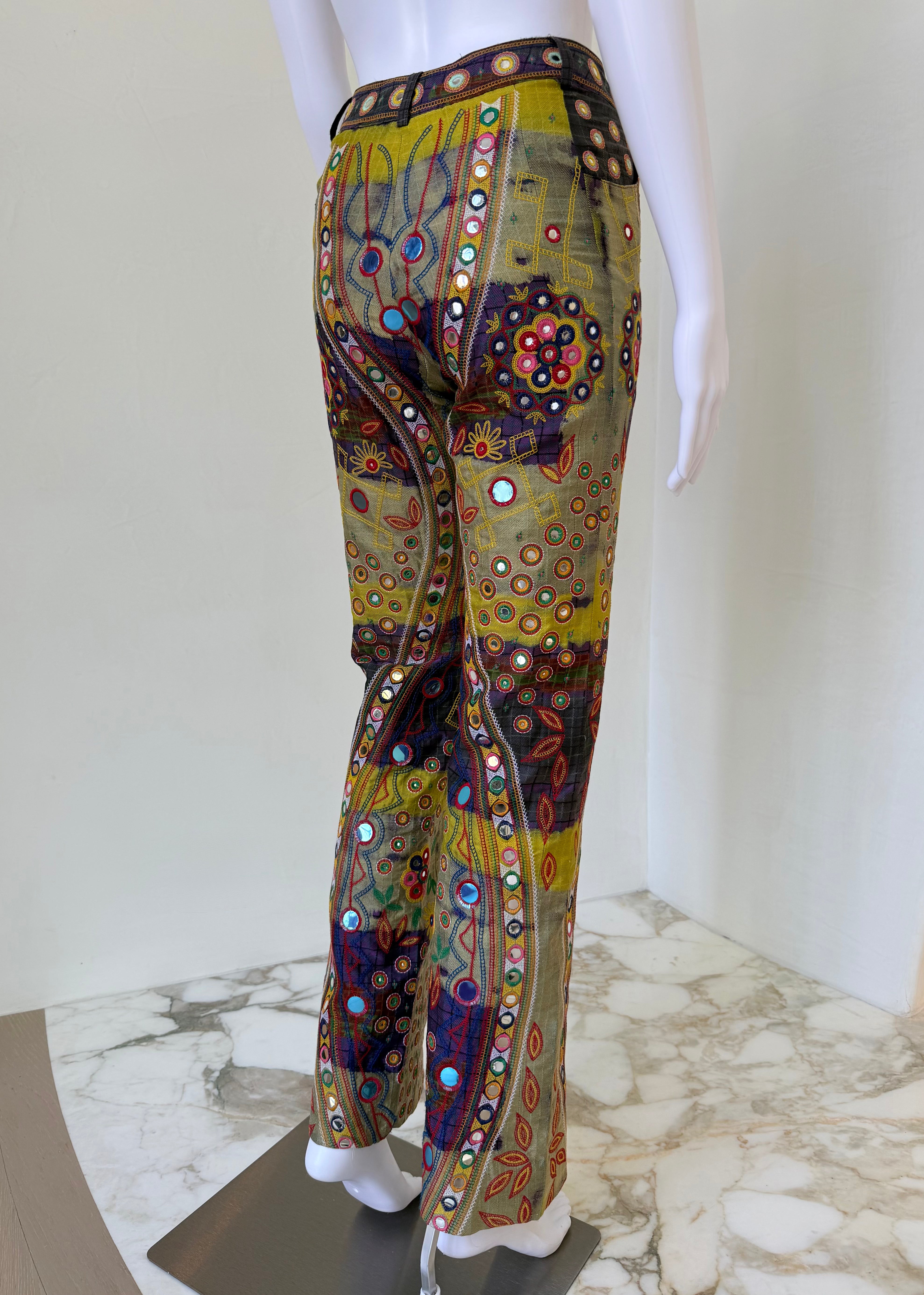 F/W 2001 “Global Raver” Mirrored Patchwork Pants