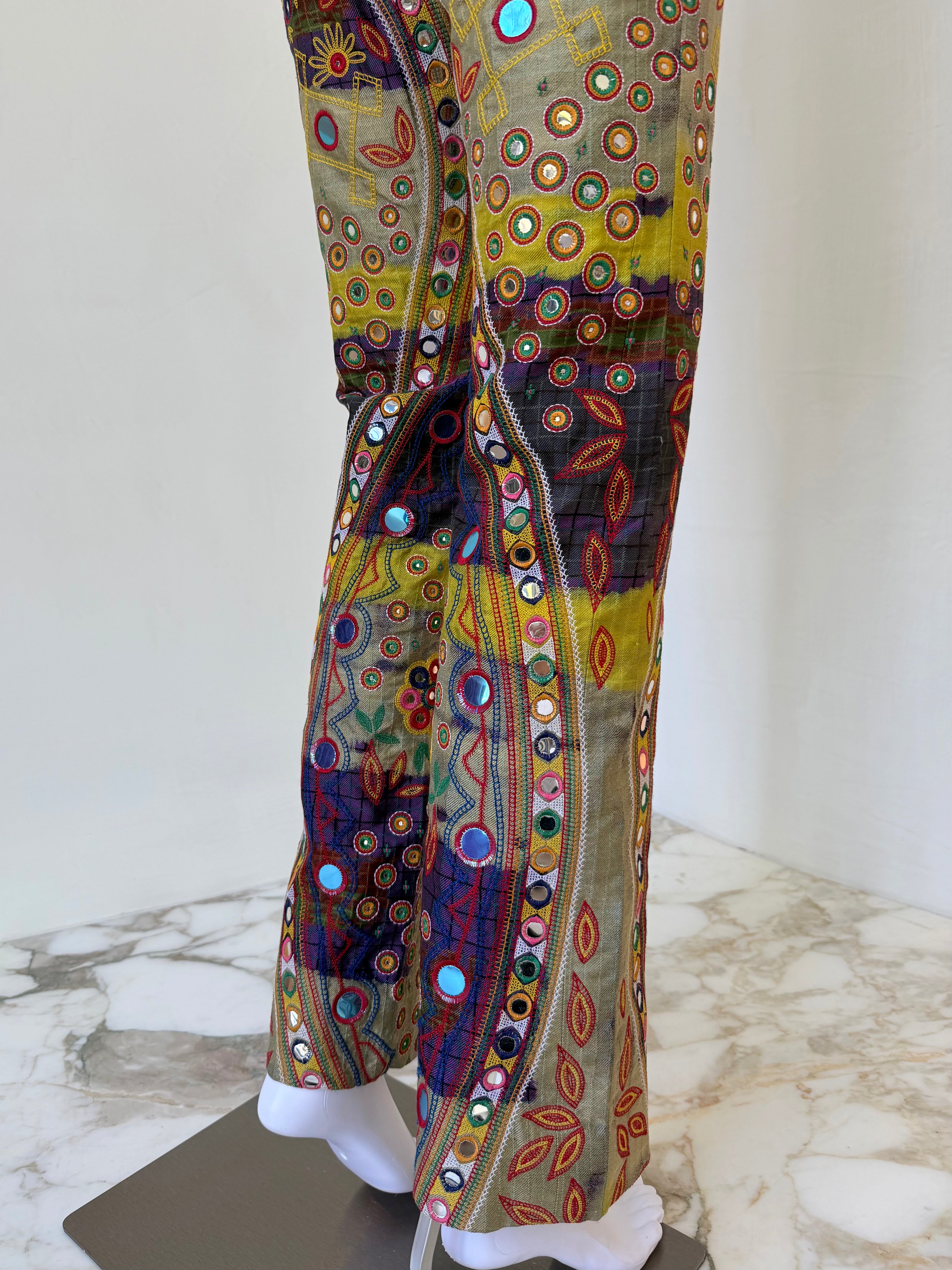 F/W 2001 “Global Raver” Mirrored Patchwork Pants