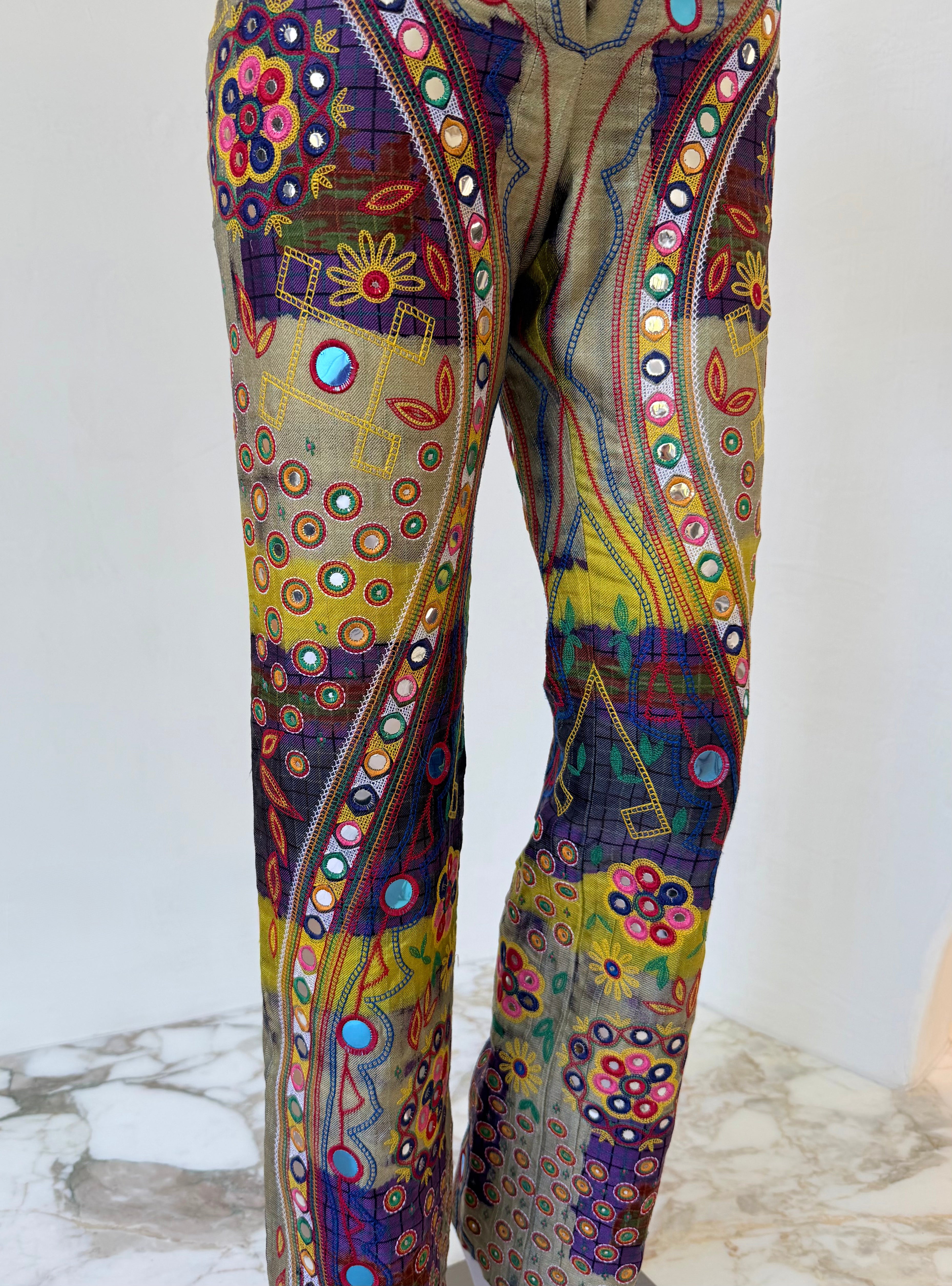 F/W 2001 “Global Raver” Mirrored Patchwork Pants