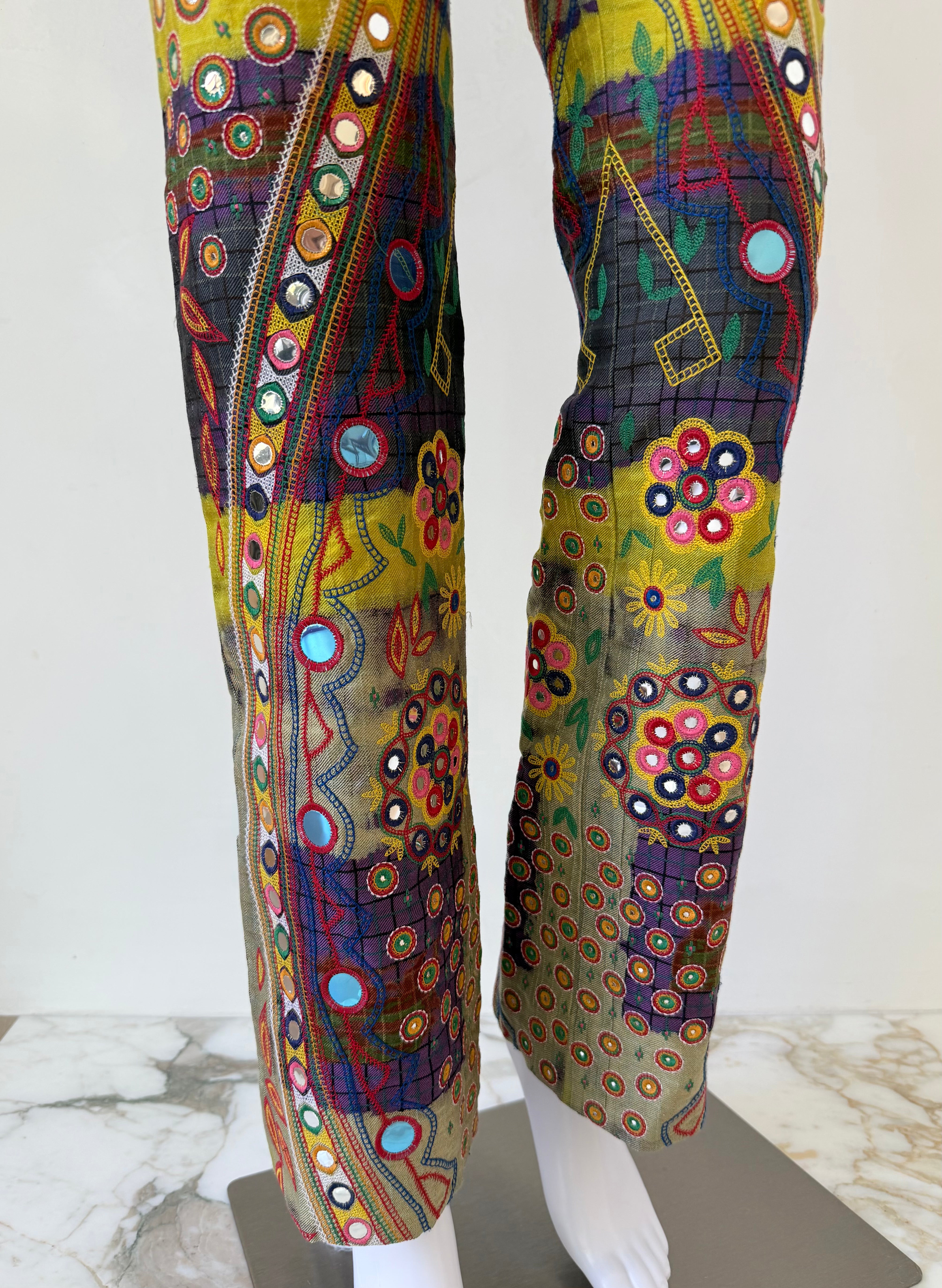 F/W 2001 “Global Raver” Mirrored Patchwork Pants