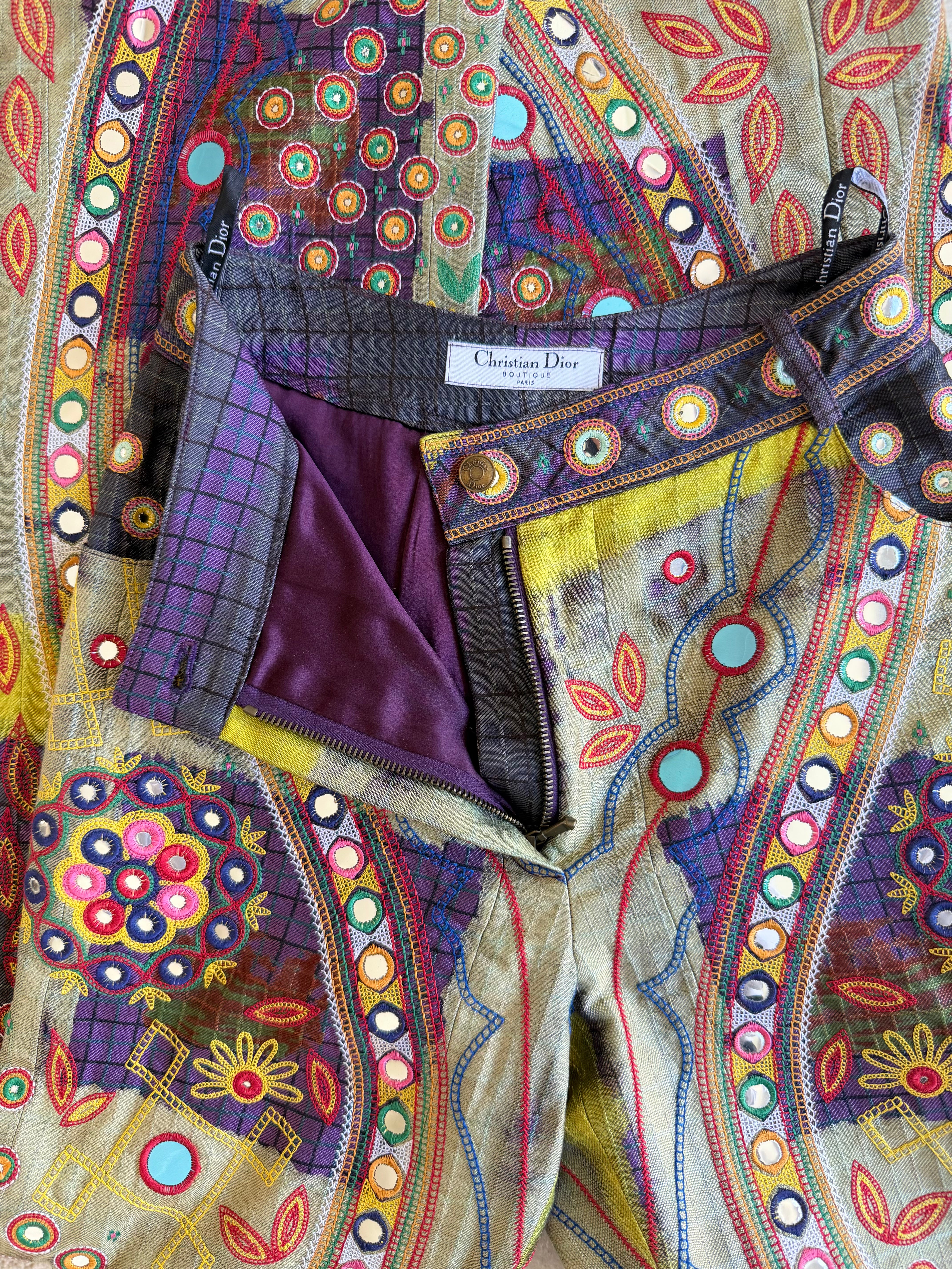 F/W 2001 “Global Raver” Mirrored Patchwork Pants
