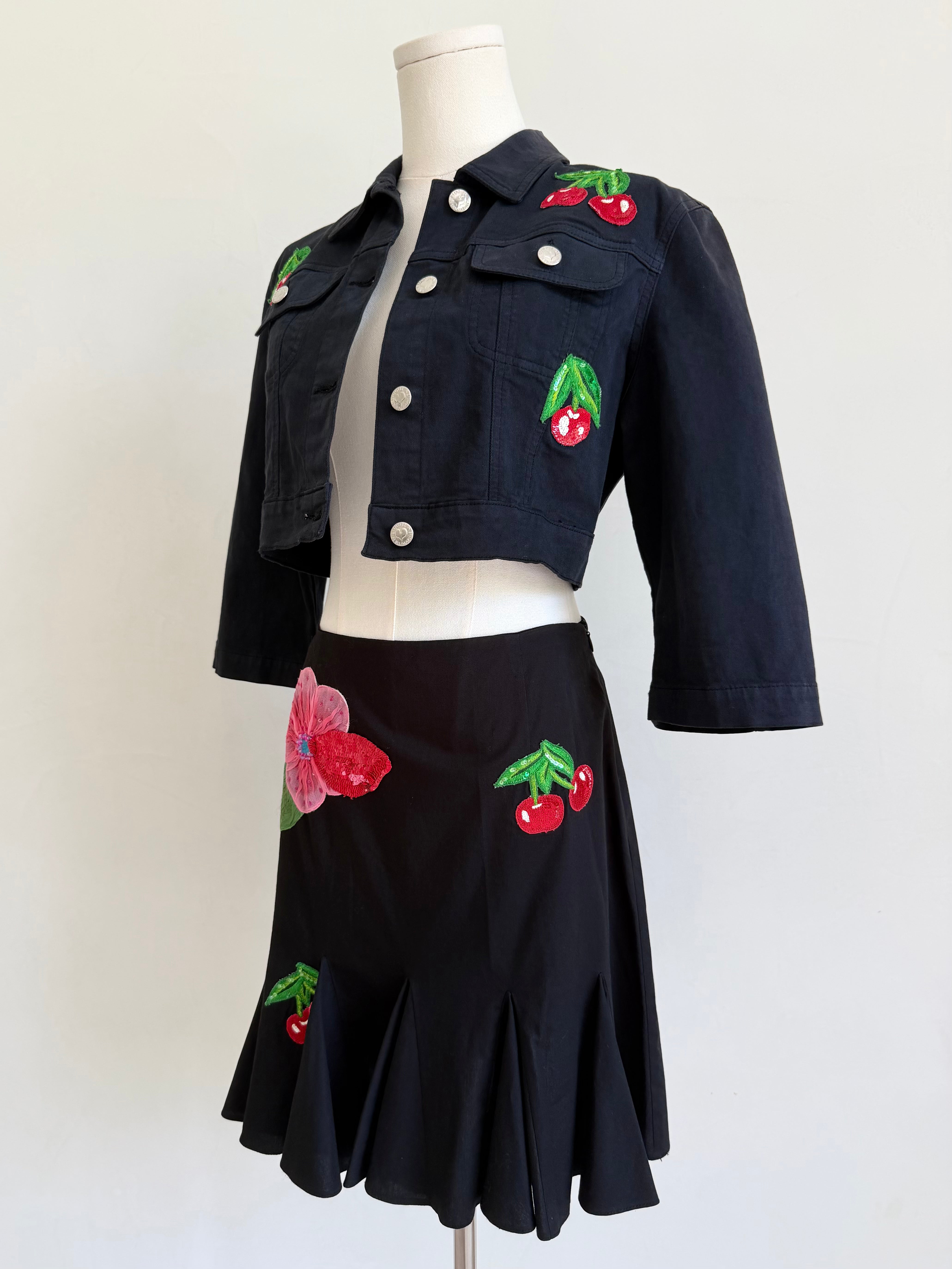 S/S 2004 Blugirl Black Cherry Matching Set