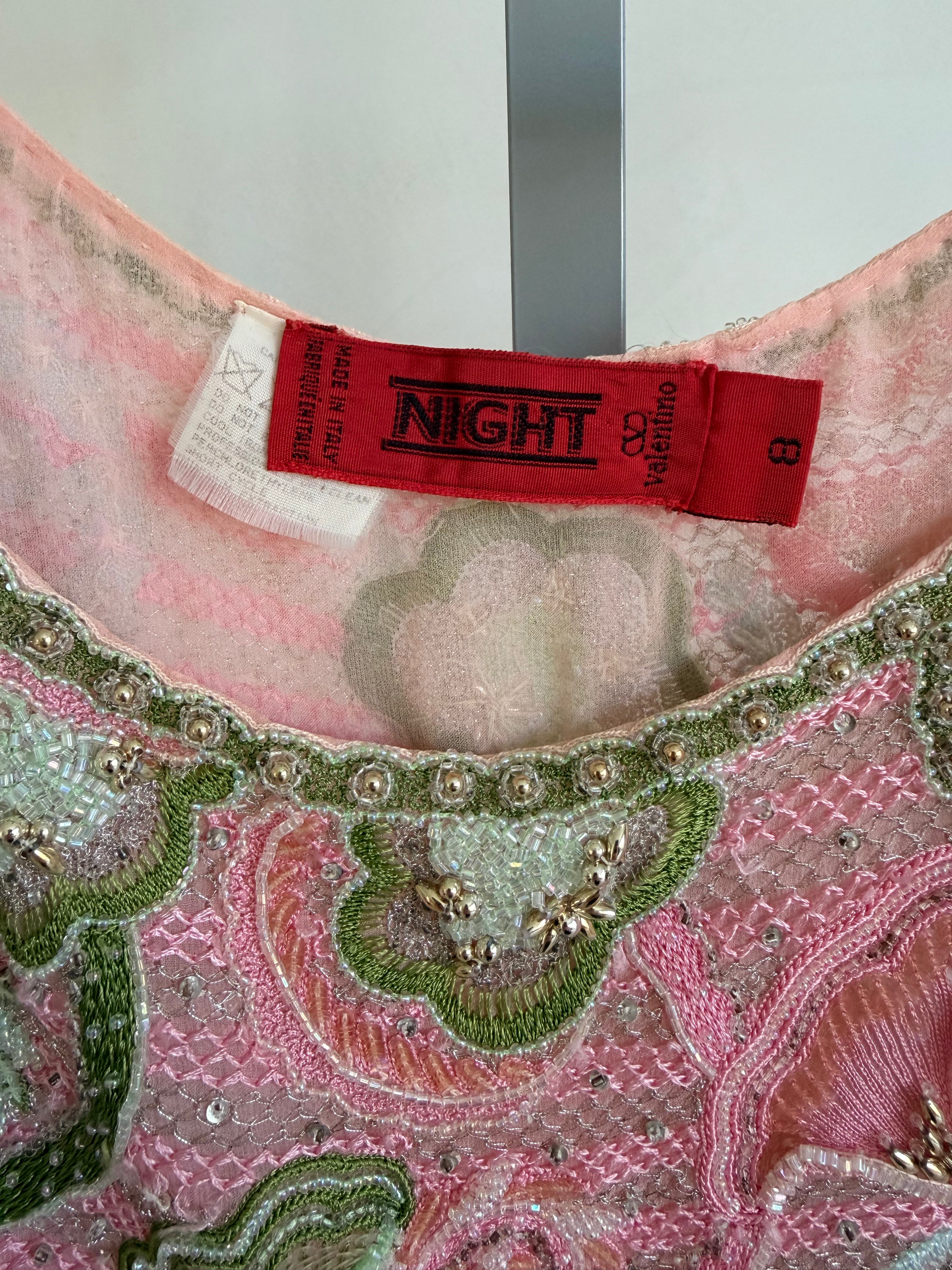 Night Embroidered Beaded Top