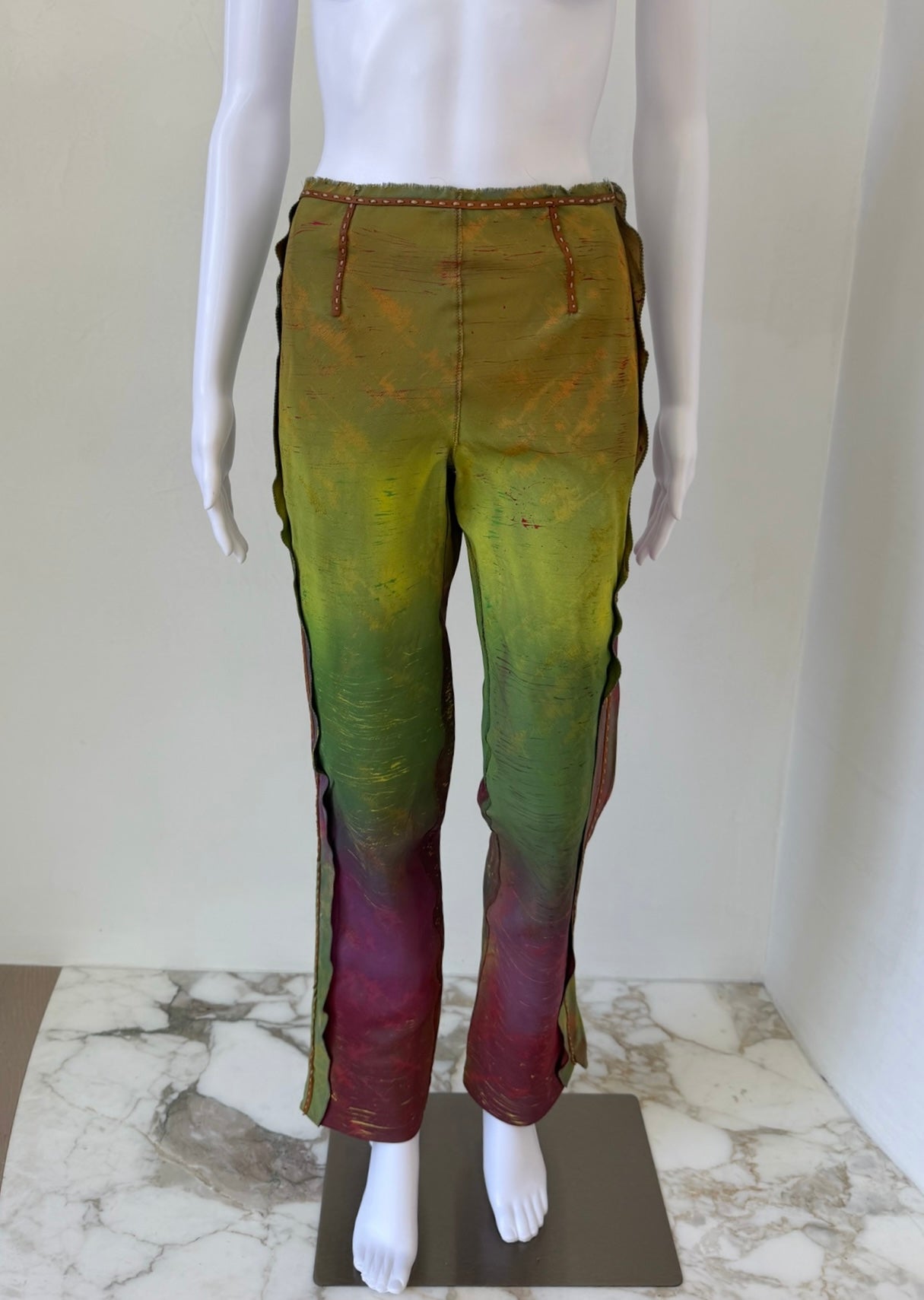 Multicolor Iridescent “Oil Slick” Gradient Pants