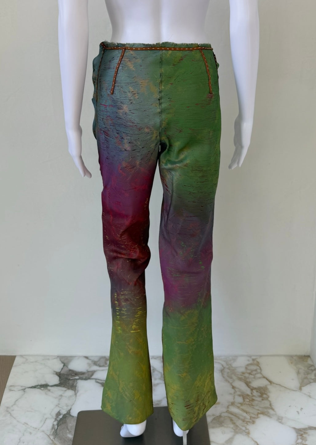 Multicolor Iridescent “Oil Slick” Gradient Pants