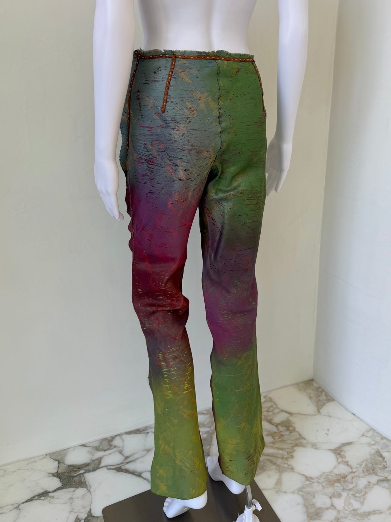 Multicolor Iridescent “Oil Slick” Gradient Pants