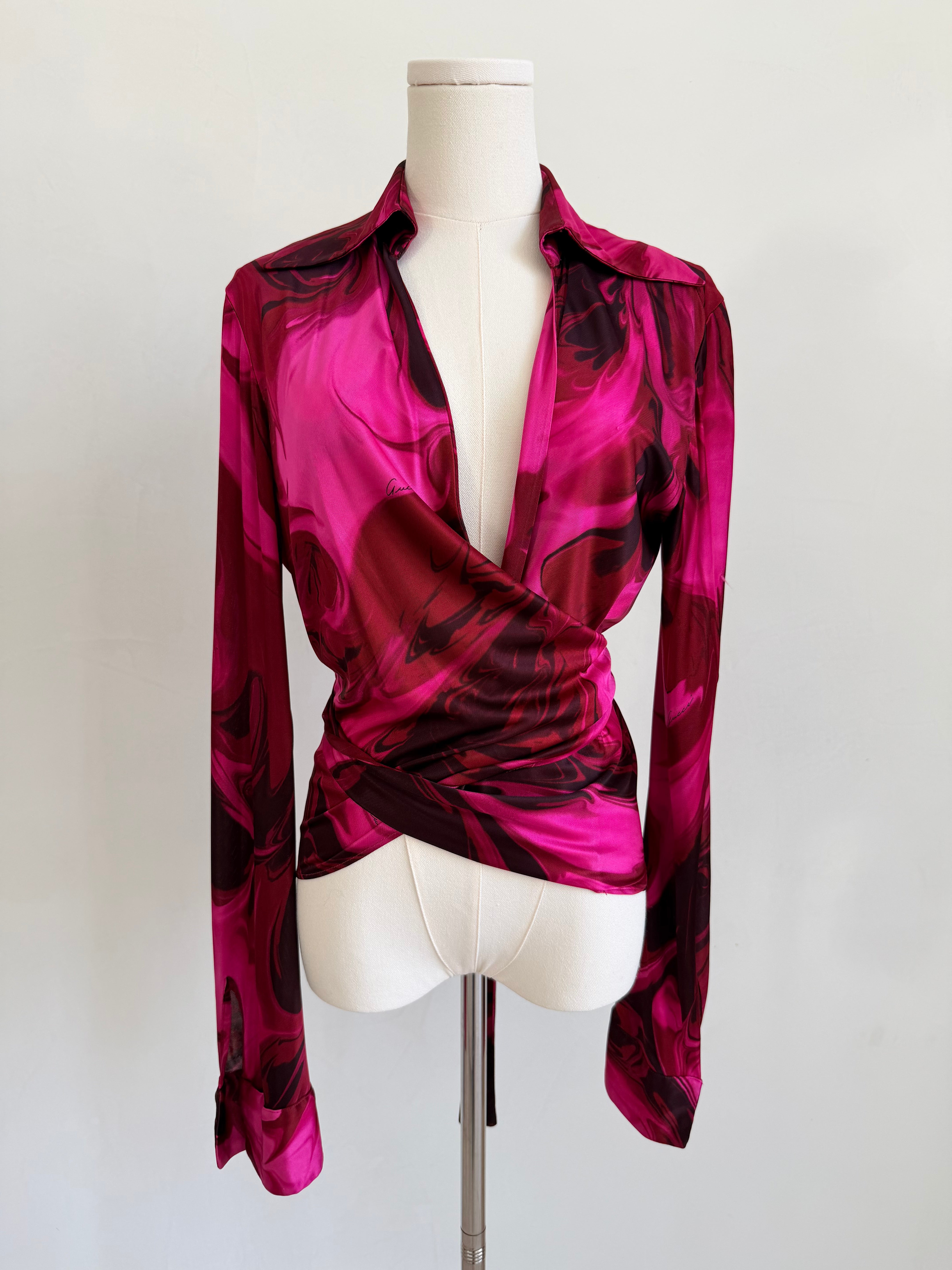 S/S 2001 "Liquid Magma" Tie-Up Top