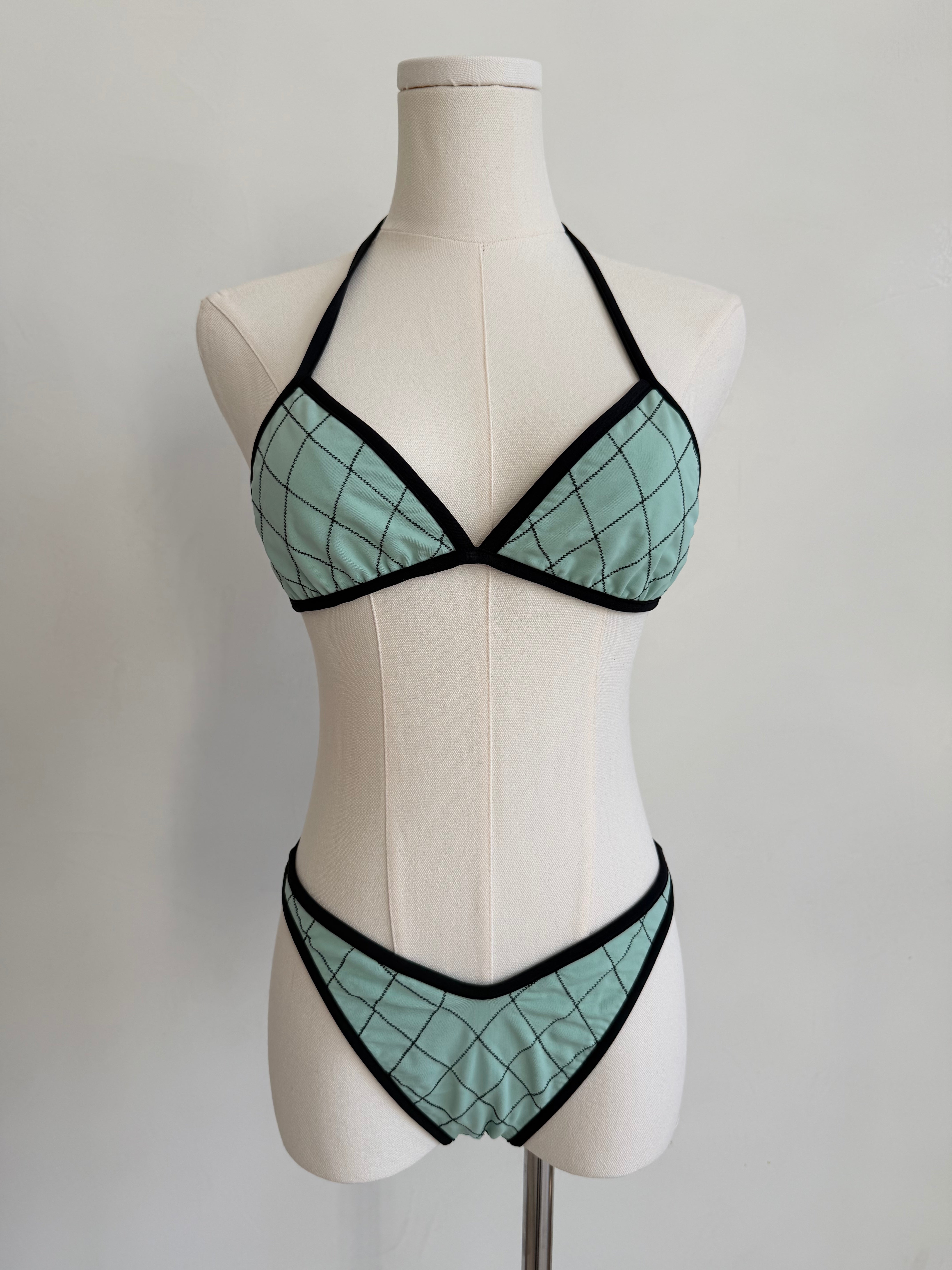 S/S 1995 Quilted Mint Swimsuit