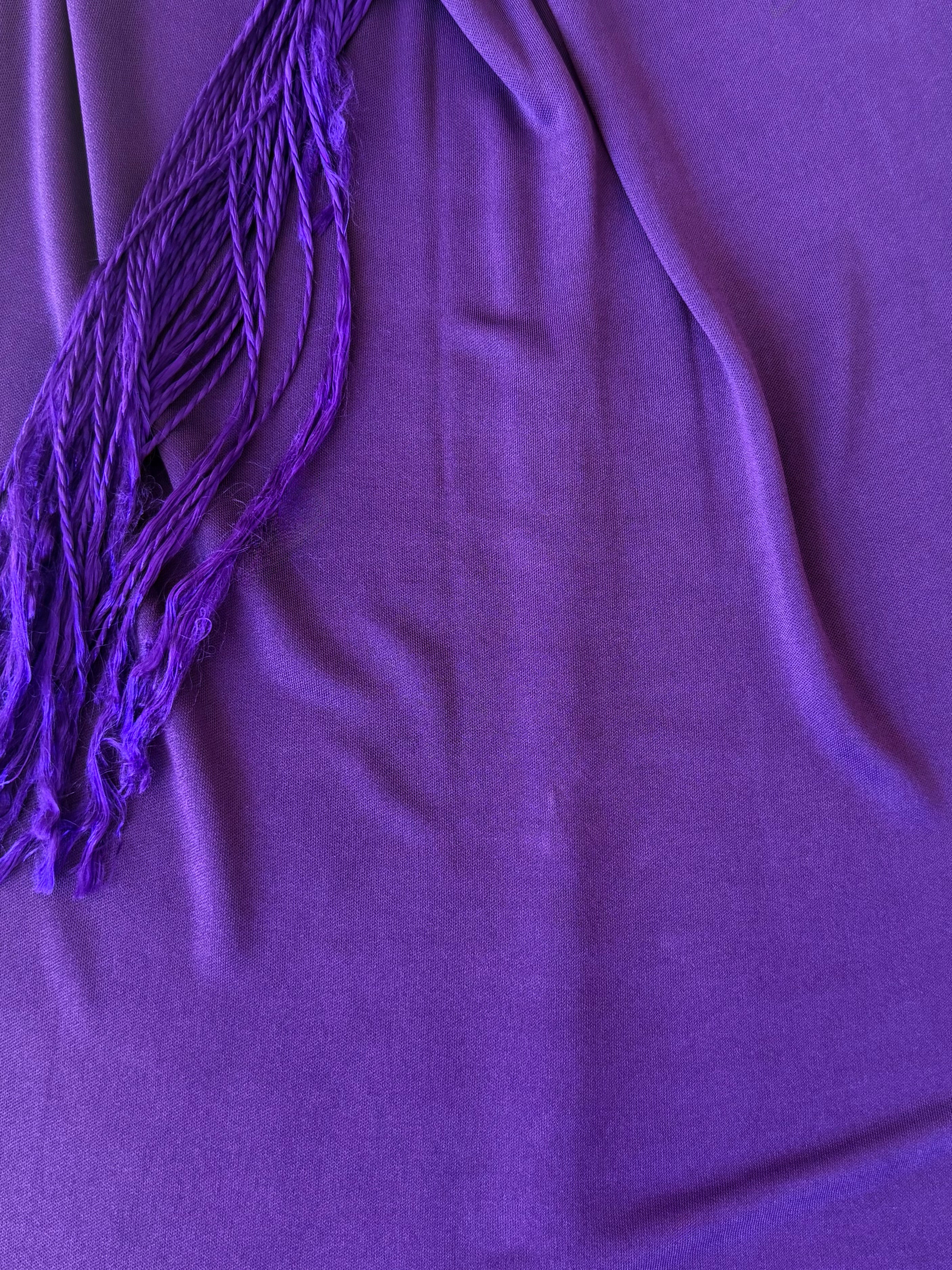 S/S 2005 Purple Stone Halter Mini Dress