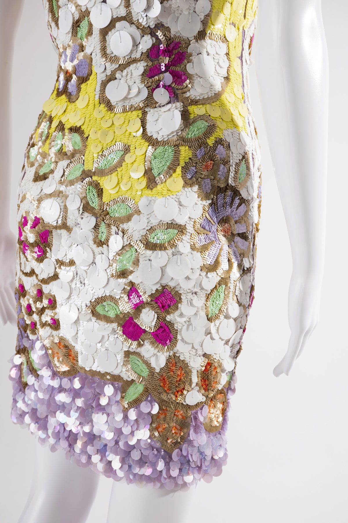 S/S 2004 Floral Sequin Mini Dress