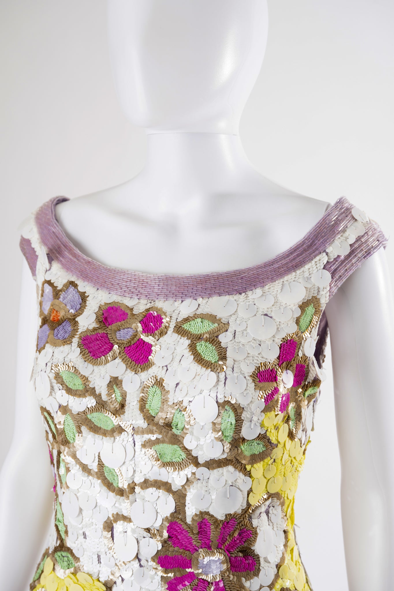 S/S 2004 Floral Sequin Mini Dress