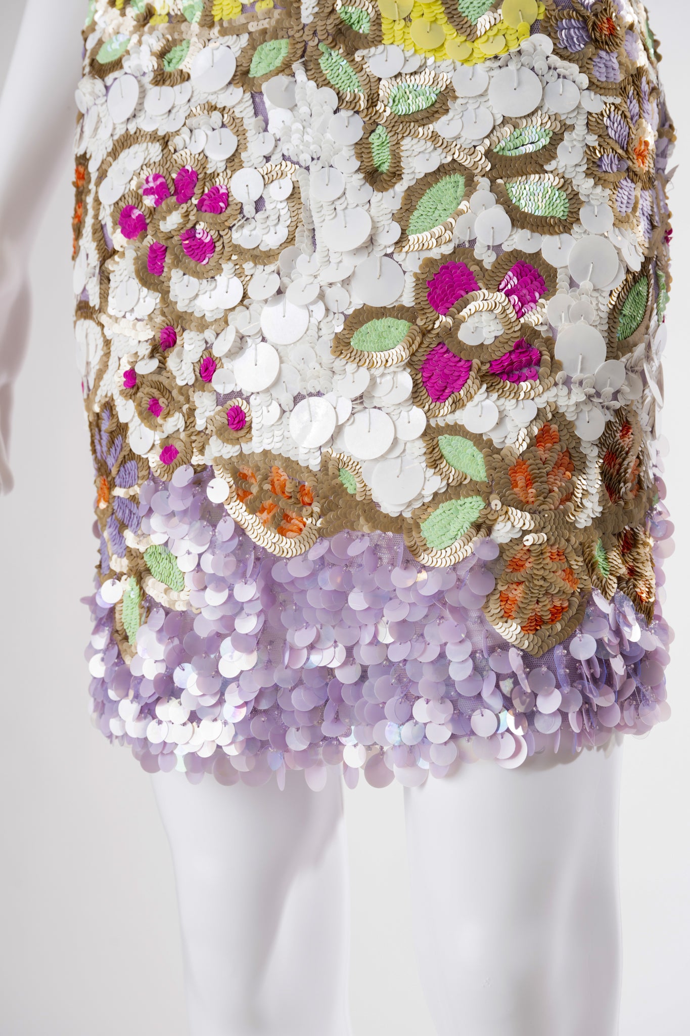 S/S 2004 Floral Sequin Mini Dress
