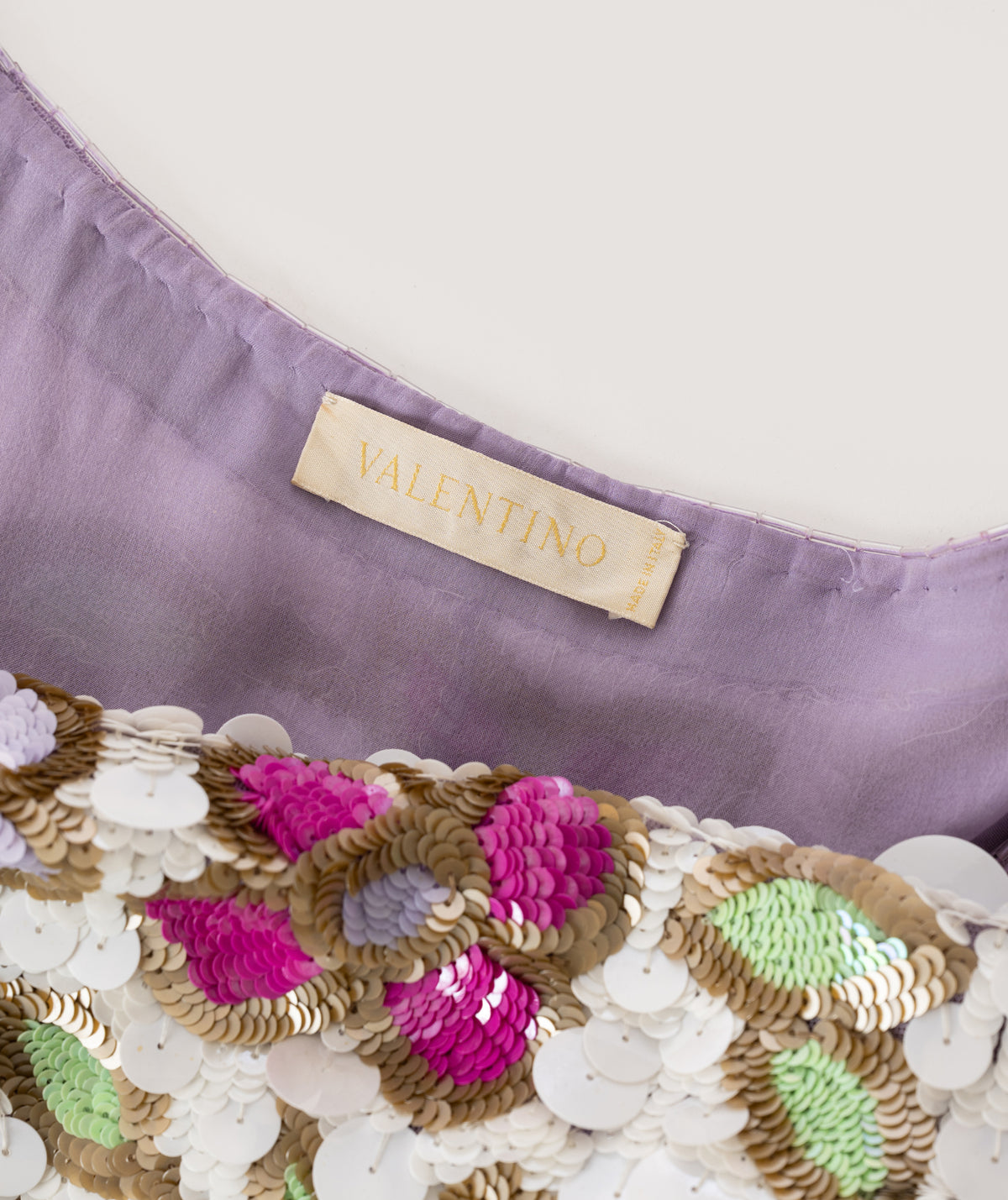 S/S 2004 Floral Sequin Mini Dress
