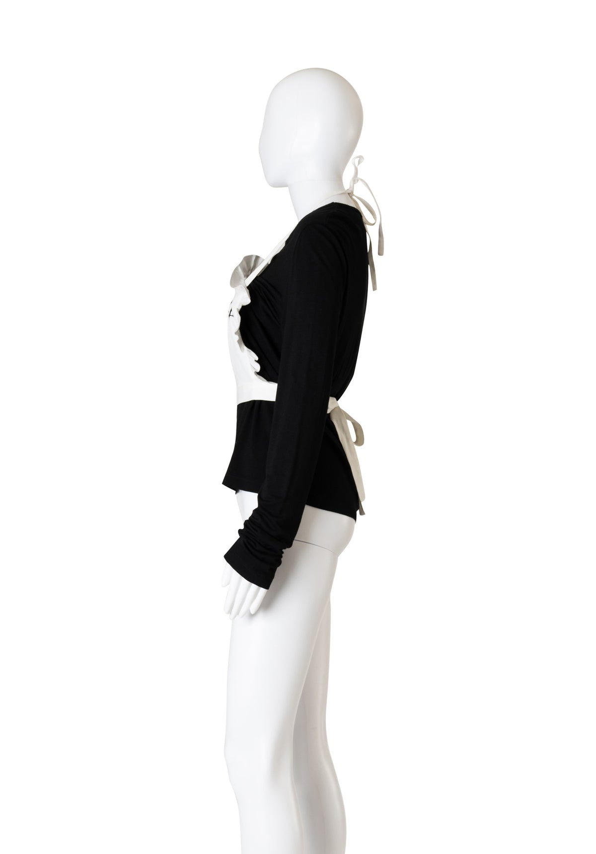 F/W 2001 'Maid in Italy' Black Long Sleeve Top