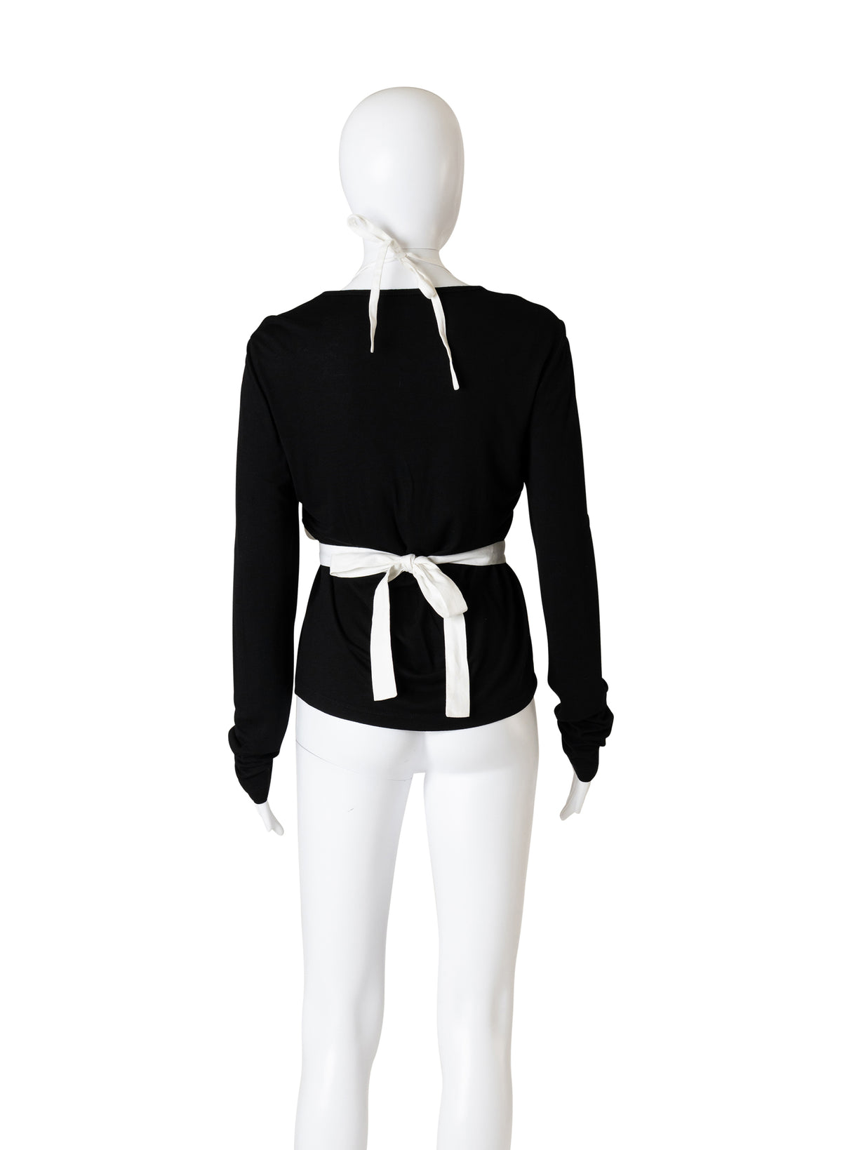 F/W 2001 'Maid in Italy' Black Long Sleeve Top