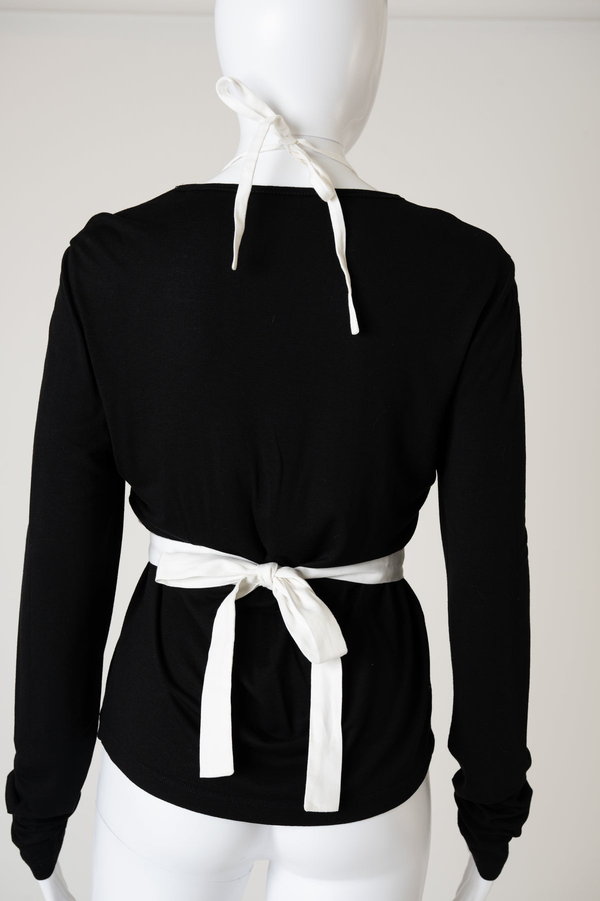 F/W 2001 'Maid in Italy' Black Long Sleeve Top