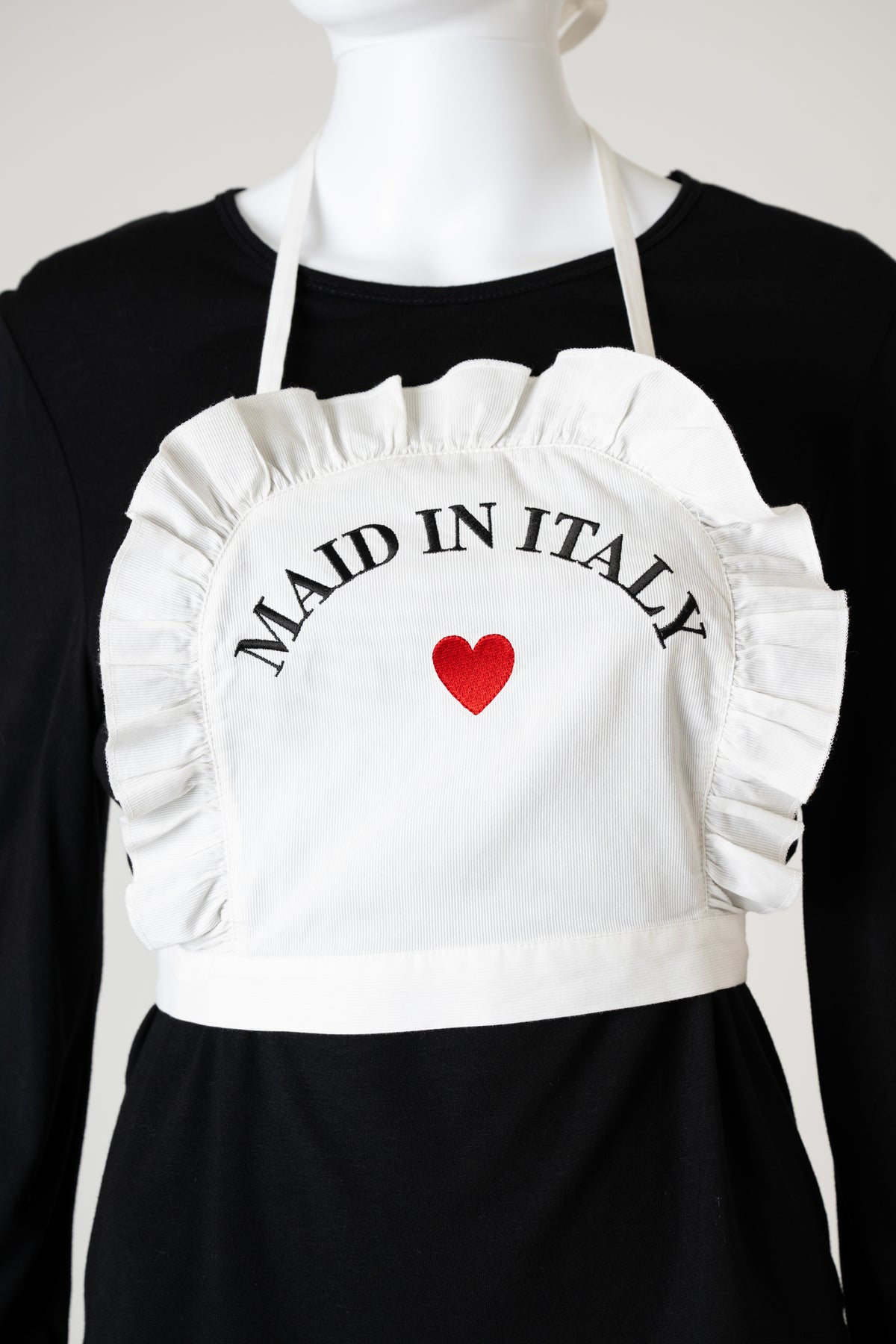 F/W 2001 'Maid in Italy' Black Long Sleeve Top