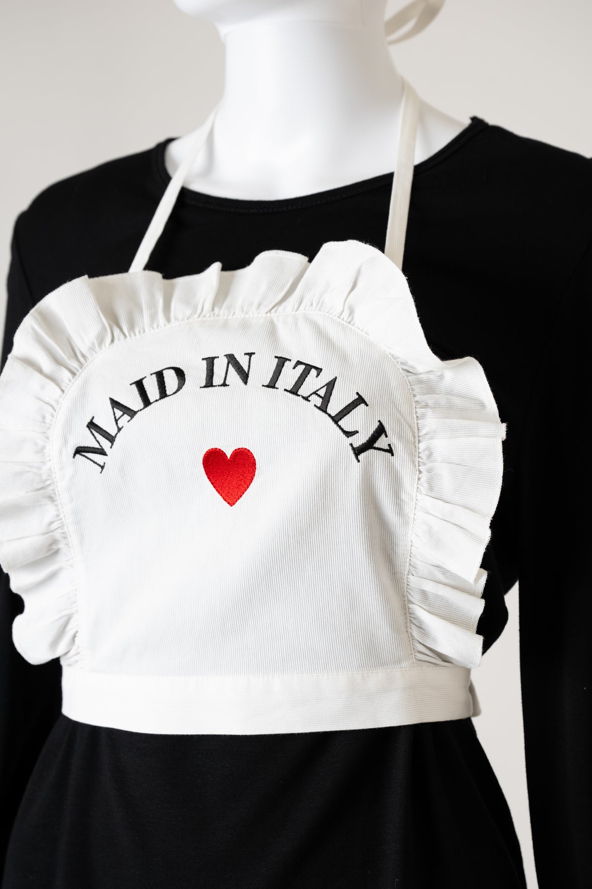 F/W 2001 'Maid in Italy' Black Long Sleeve Top