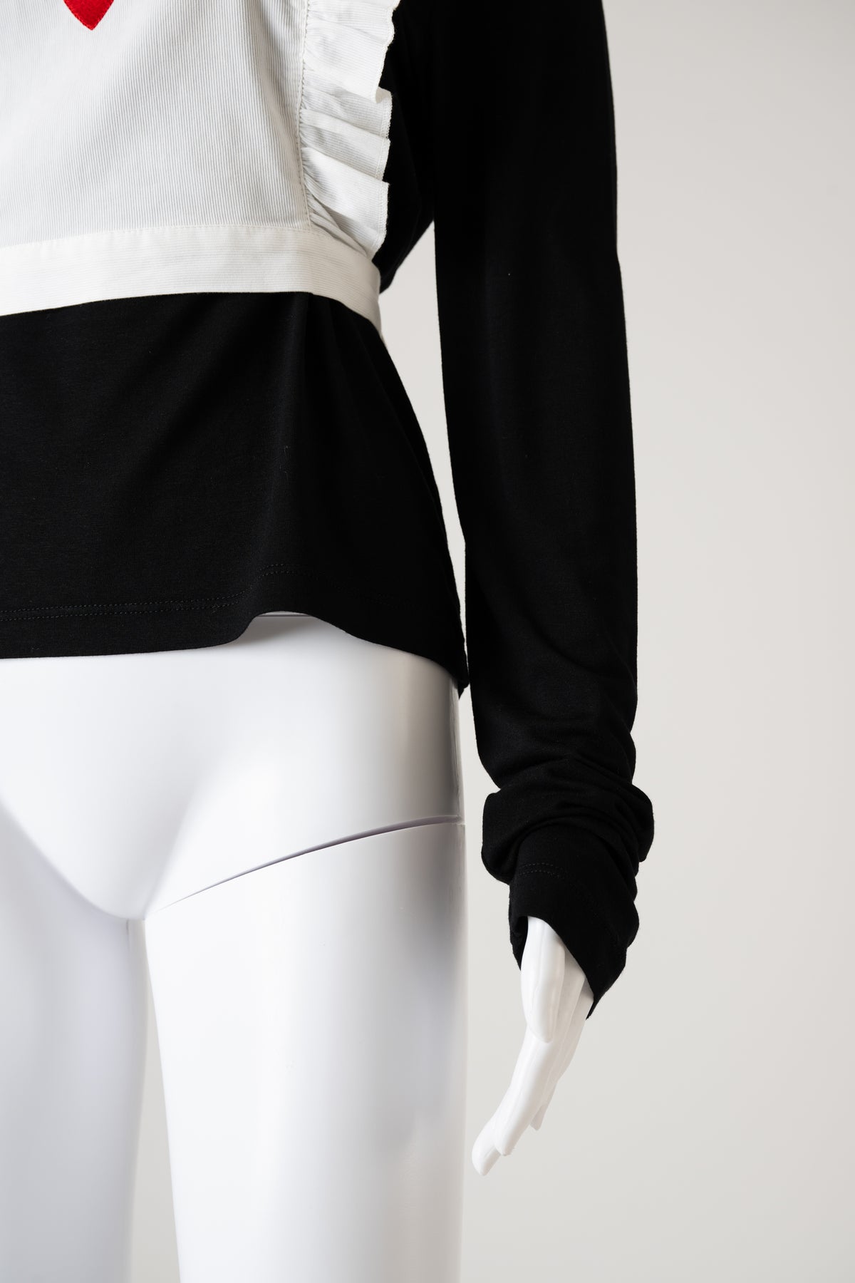 F/W 2001 'Maid in Italy' Black Long Sleeve Top