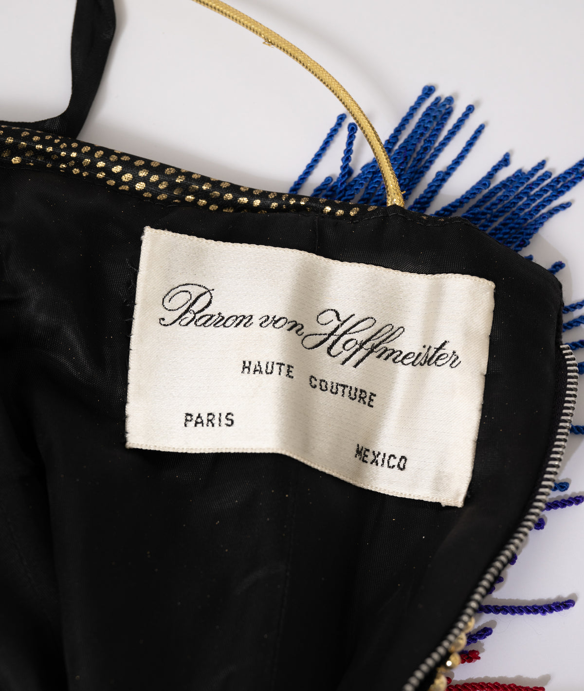 1990s Velvet and Embroidered Harem Dress