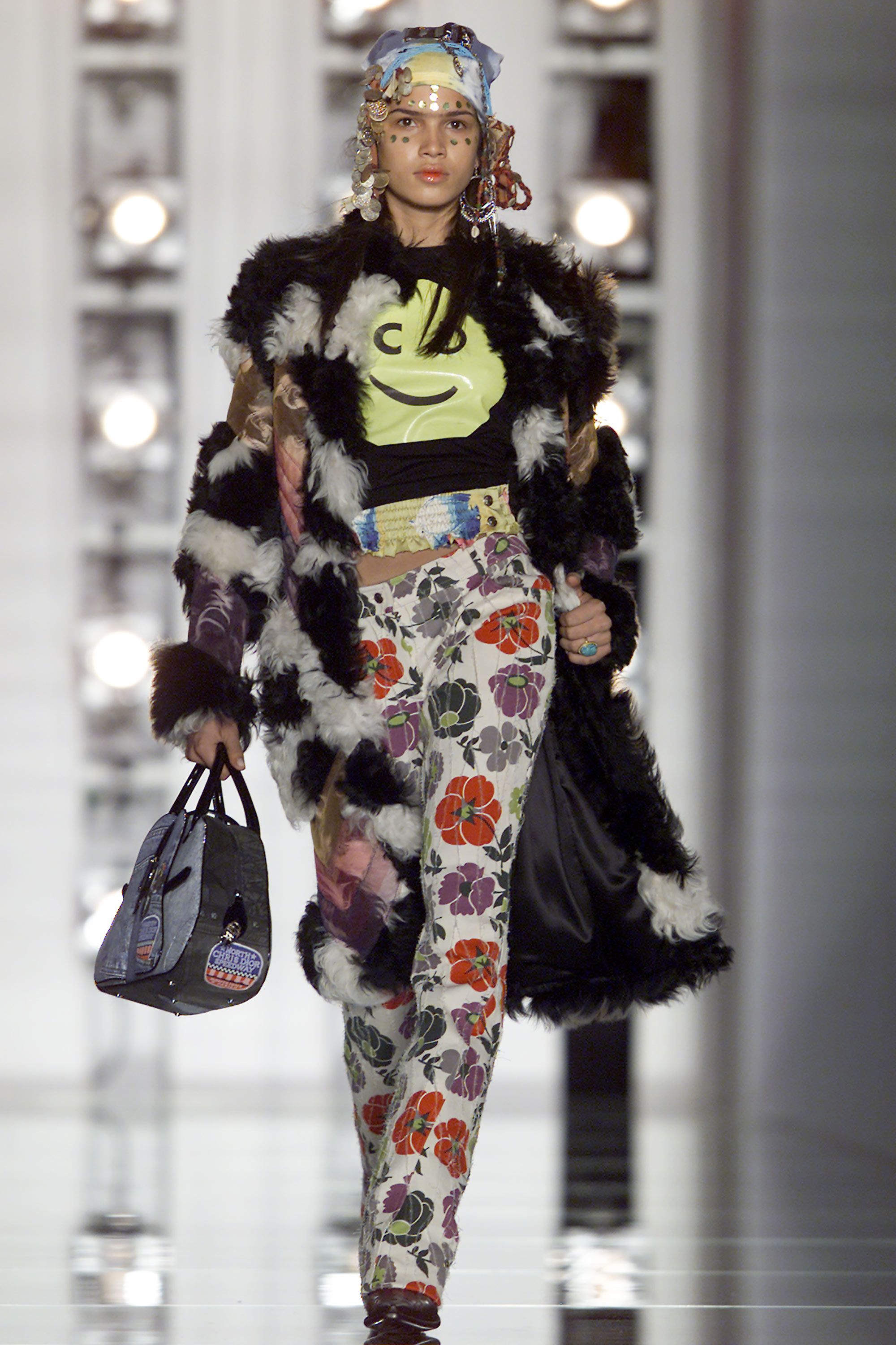 Floral & Plaid Patchwork Top