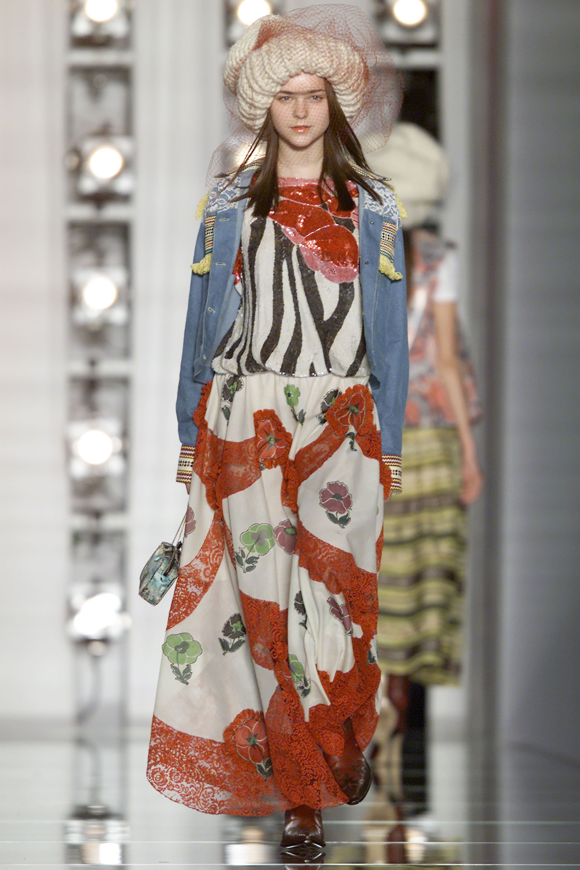 Floral & Plaid Patchwork Top