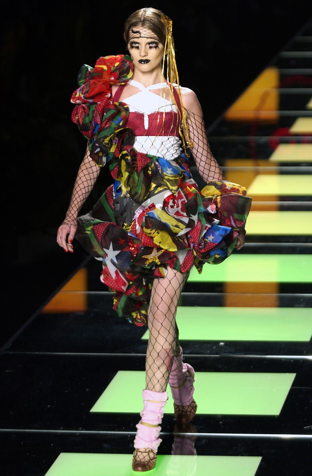 S/S 2004 Multicolor “Rasta DiorMania” Graphic Pants