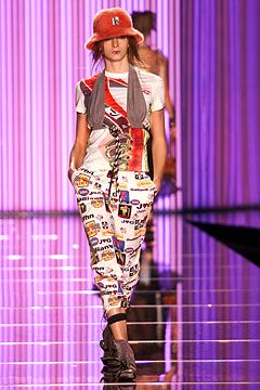 S/S 2002 Multicolor “Galliano Fashion” Ruffle Shirt